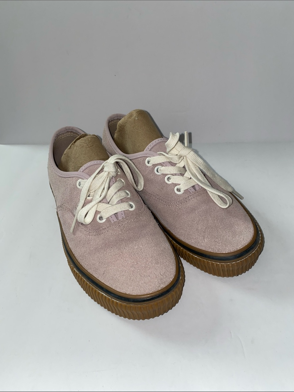 Vans Women's Dusty Pink Suede Casual Lace-Up Sneakers